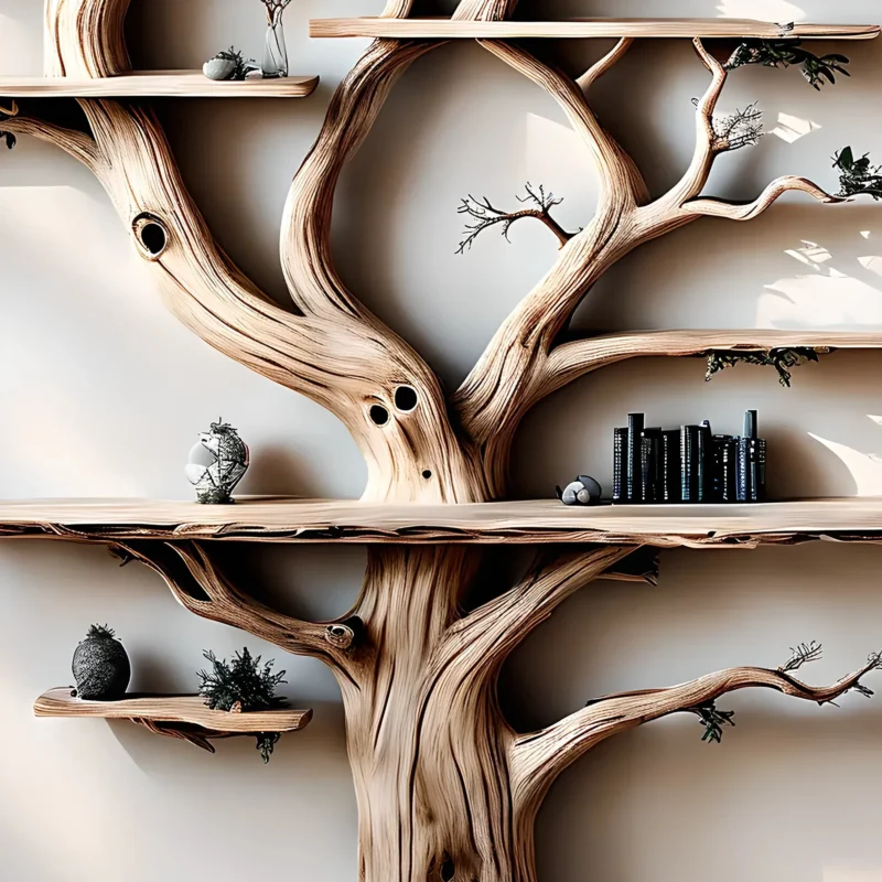 Souvenir Wooden Bookshelf – Commemorative Display Shelf - Image 2