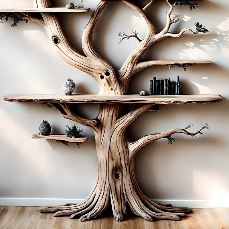 Souvenir Wooden Bookshelf – Commemorative Display Shelf - Image 3